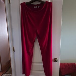 Chico's Vibrant Red Wide Leg Pants